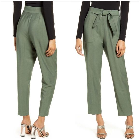 Leith Pants - Leith Tie High Waist Pants